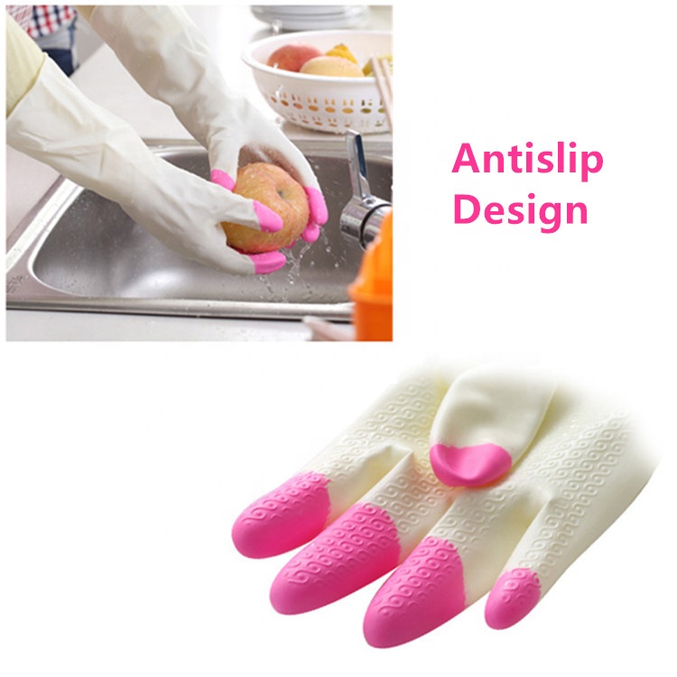 Міцна рукавичка для чищення ЗІЗ Багаторазова мийка для кухонного посуду ( (2)