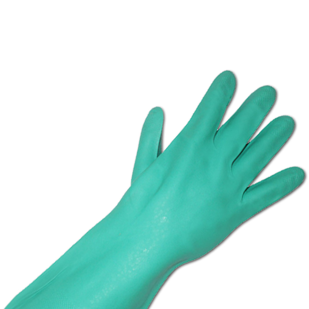Zelené bezpečnostné pracovné rukavice Nitrilové rukavice (4)
