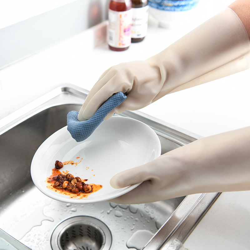 Nitrilové čistiace rukavice, čistiace rukavice na varenie, umývanie kuchyne, kúpeľne (4)