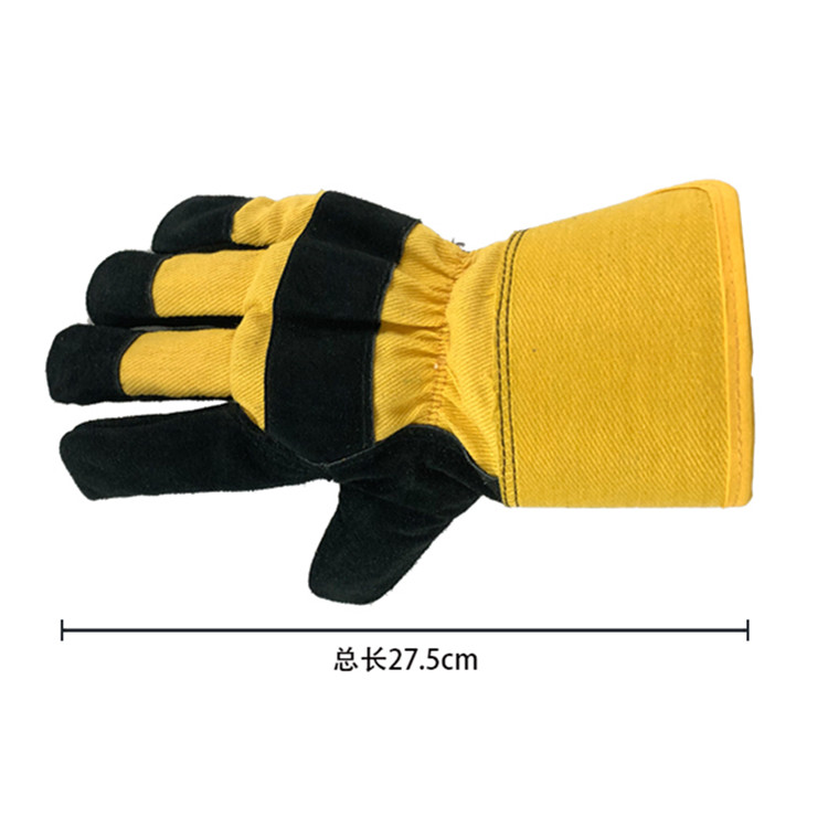 Chinese Professional Leather Welding Gloves - Safety Leather Work Gloves Men,Gardening Gloves,Rigger Gloves,Builder Gloves – Red Sunshine detail pictures