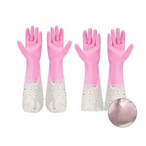 China Big Factory Price Pu Gardening Household Cleaning PVC Dishwashing Gloves With Good Service