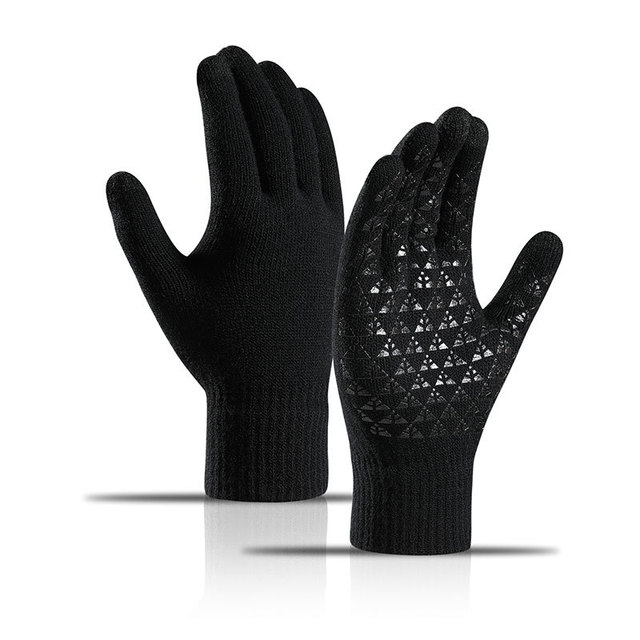 Low price for Cheap Cotton Work Gloves - Windproof Warm Knit Anti Slip Sports Touchscreen Texting Driving Cycling Touch Screen Winter Knitted Gloves – Red Sunshine detail pictures