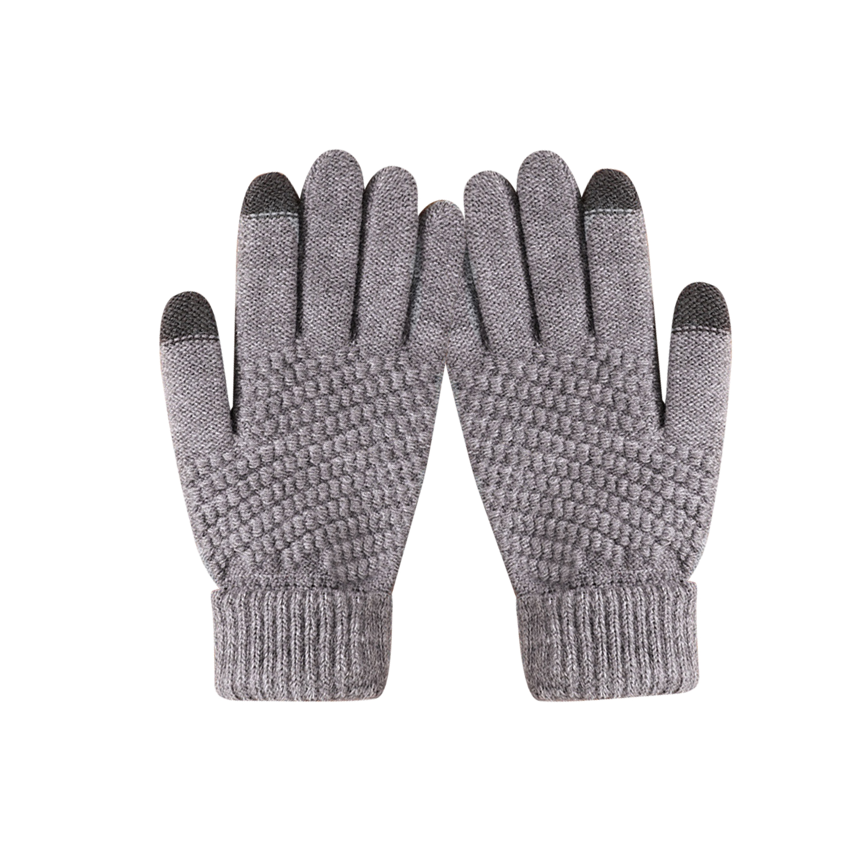 Factory Cheap Hot Cotton Lined Rubber Gloves - Winter Gloves Men Women Unisex Knitted Touch Screen Gloves – Non-slip Grip – Elastic Cuff – Red Sunshine detail pictures