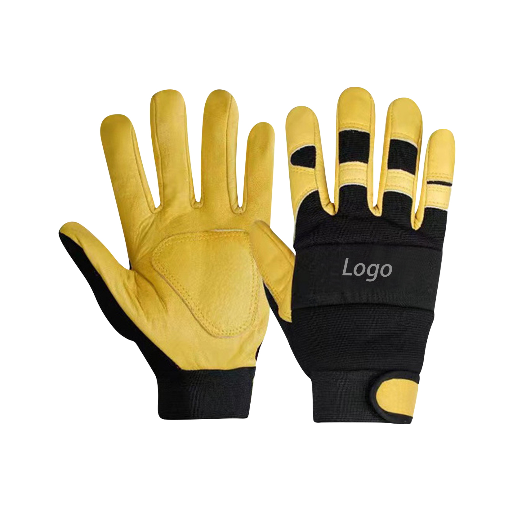 2021 High quality Long Leather Gloves - Mechanic Cowhide Leather Safety Working Gloves Mechanics Industrial Farm Garden Ranch Driver – Red Sunshine detail pictures