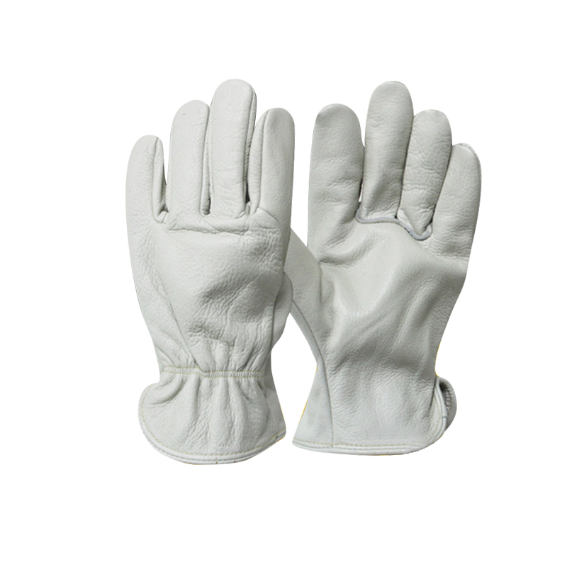 Chinese wholesale Leather Gardening Gloves - Leather Work Gloves with Reinforced Palm For Yardwork Construction – Red Sunshine detail pictures