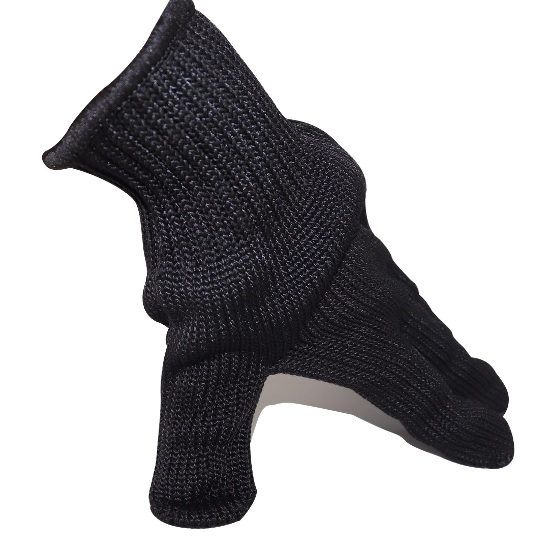 2021 High quality Anti Cut Gloves Level 5 - Level 5 Protection Anti-slip Black Stainless Steel Wire Mesh Cut Resistant Gloves – Red Sunshine detail pictures