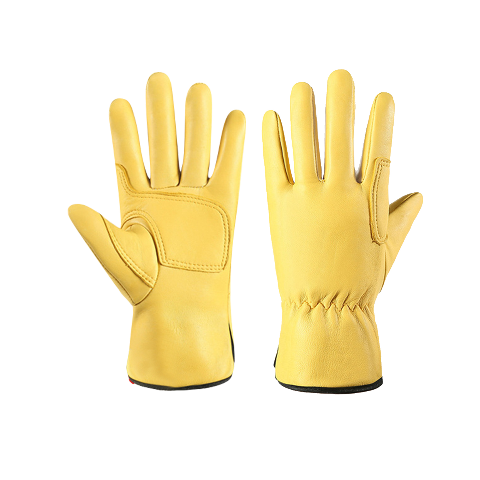 2021 wholesale price Mens Leather Driving Gloves - Unlined Men’s Cowhide Leather Work Gloves,Drivers Gloves – Red Sunshine detail pictures