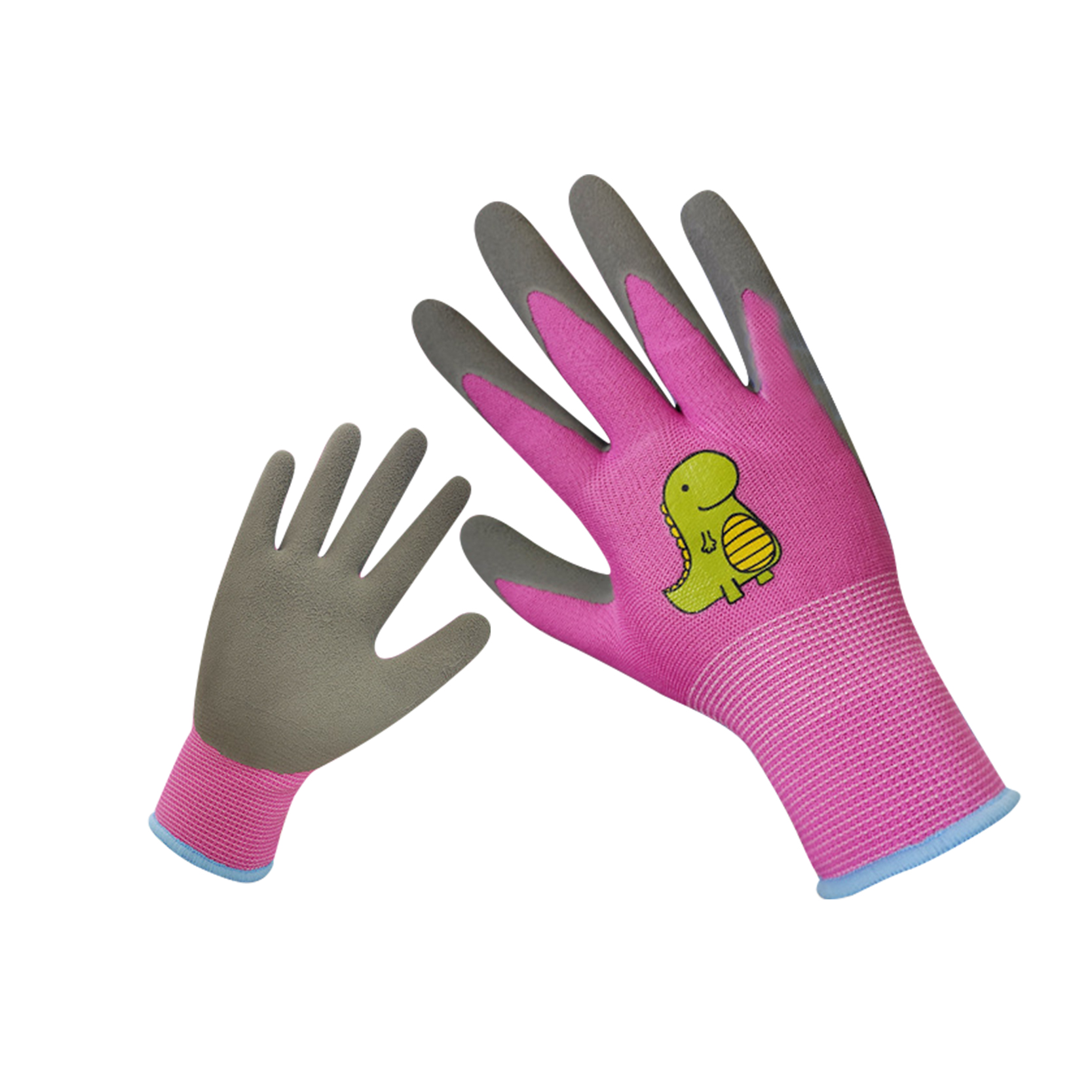 Best quality Rubber Palm Coated Work Gloves - Customized Kids Gardening Glove Polyester Knitted Latex Foam Coated Children Safety Glove – Red Sunshine detail pictures