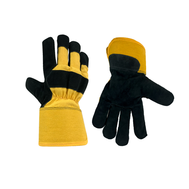 China wholesale Leather Work Gloves - Safety Cow Leather Welding Work Gloves Men Gardening Gloves Rigger Gloves Builder Gloves – Red Sunshine detail pictures