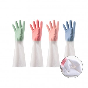 PVC Latex Rubber Gloves Kitchen Dishwashing Household Latex Rubber Gloves