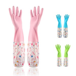 China wholesale Blue Pvc Gloves -
 New Arrival Anti-allergic Long Sleeve Rubber Gloves for Washing and Cleaning PVC Wash Gloves Latex Kitchen Glove – Red Sunshine
