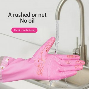 China Big Factory Price Pu Gardening Household Cleaning PVC Dishwashing Gloves With Good Service
