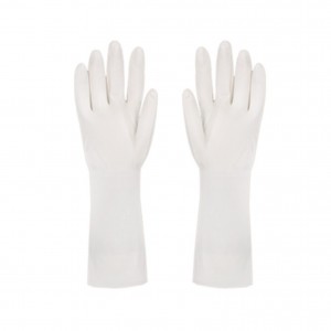 Rubber Nitrile Gloves Reusable Household Cleaning for Kitchen Dishwashing Nitrile Flocking Protective Gloves