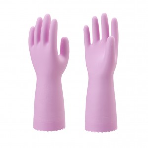 Reusable Household Gloves, PVC Dishwashing Gloves, Unlined, Long Sleeves, Kitchen Cleaning Gloves