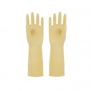 38cm Extended Household Rubber Gloves for Cleaning Non-Slip Kitchen Gloves Laundry Washing Dishes Washing Vegetables Washing Latex Gloves for Women