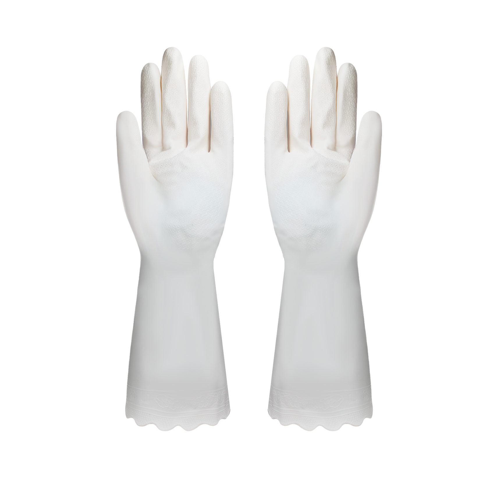 2021 China New Design Pvc Gloves Safe For Food Handling – PVC Dishwashing Cleaning Gloves, Skin-Friendly, Reusable Kitchen Gloves with Cotton Flocked Liner, Non-Slip – Red Sunshine detail pictures
