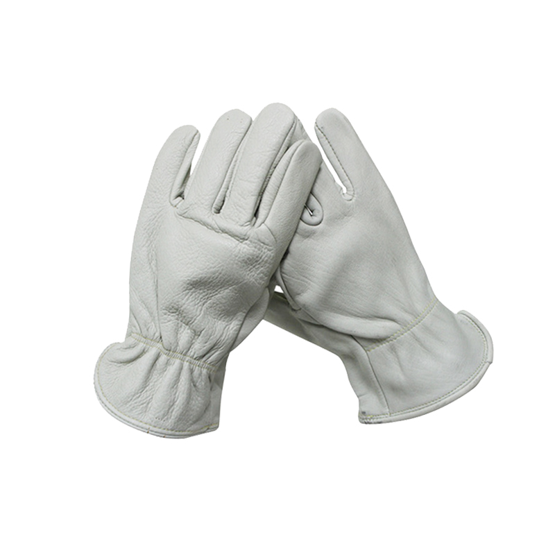 Chinese wholesale Leather Gardening Gloves - Leather Work Gloves with Reinforced Palm For Yardwork Construction – Red Sunshine detail pictures