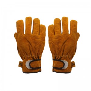 China wholesale Black Leather Gloves - Leather Work Gloves Flex Grip Tough Cowhide Gardening Glove – Red Sunshine