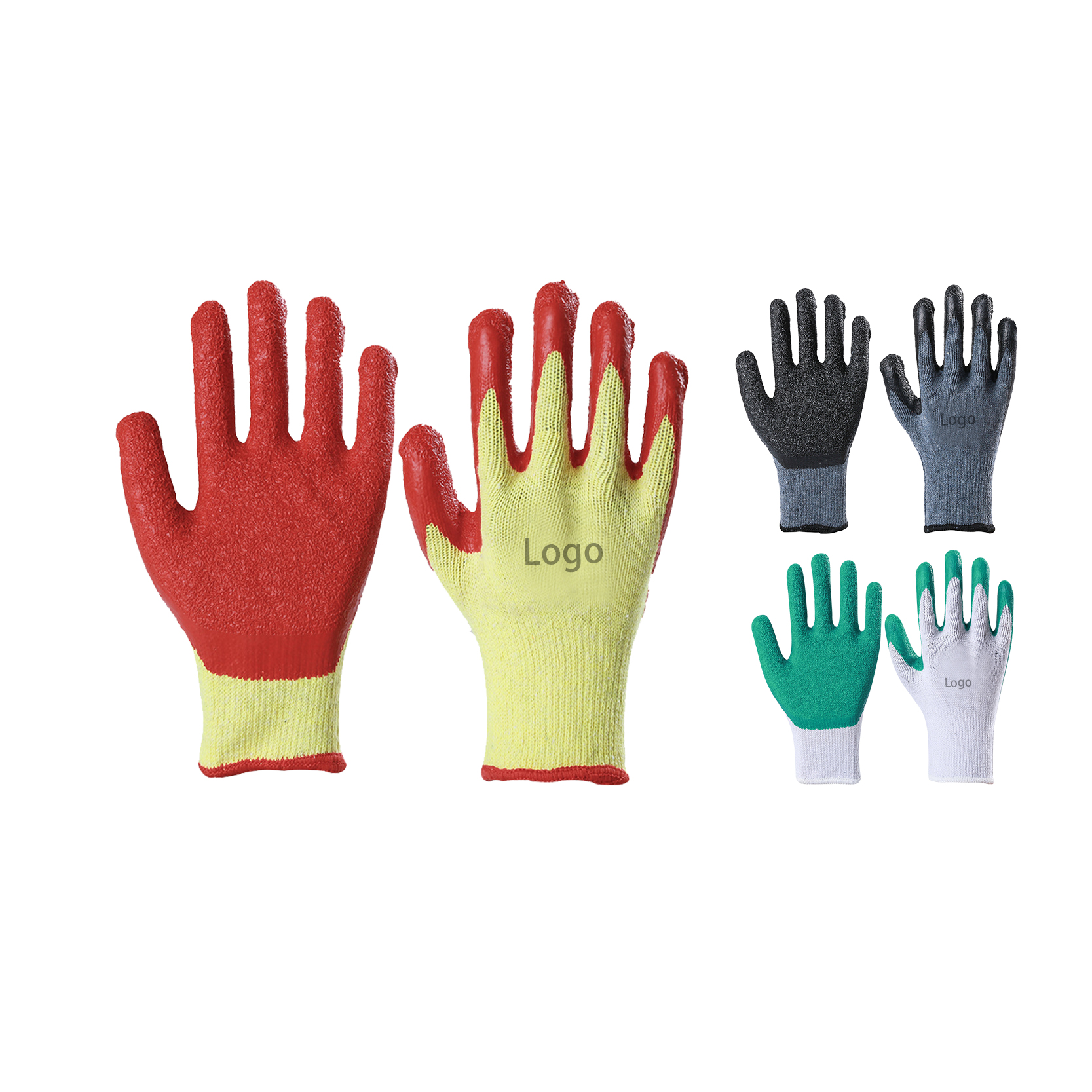 Factory Cheap Hot Condor Coated Gloves - All-Purpose Work Gloves with Latex Coated Palm Gloves Non-Slip Construction Site Work Gloves Wholesale – Red Sunshine detail pictures