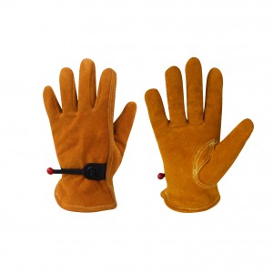 Manufacturer for Best Leather Work Gloves - Wholesale children’s gardening gloves cow duplex leather cut and stab resistant student hand cultivation labour protection cowhide gloves – ...
