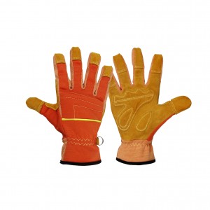 Manufacturer for Best Leather Work Gloves - General Utility Work Gloves, Men Women Leather Gardening Welding Gloves Thickened Fire Rescue Gloves – Red Sunshine