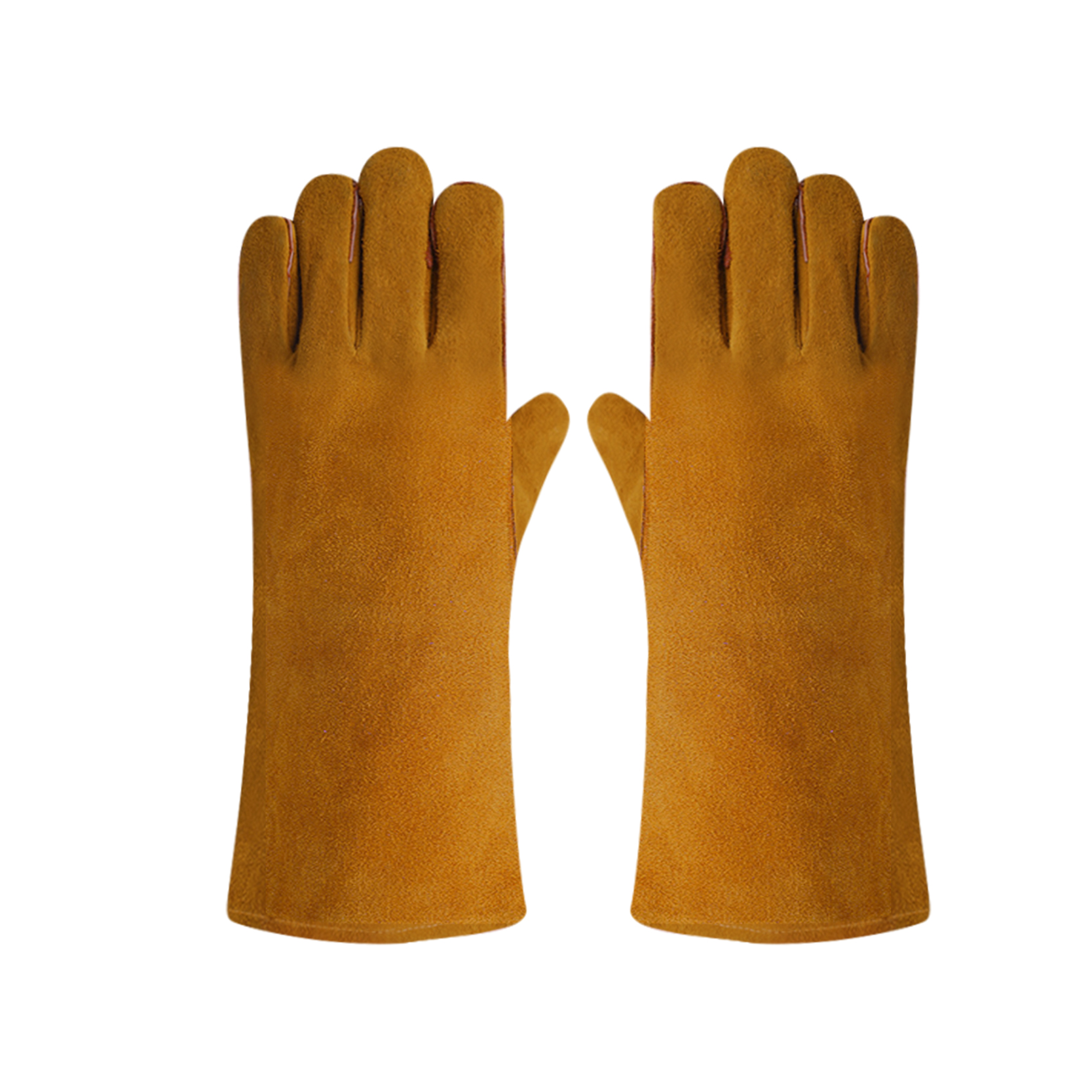 New Arrival China Leather Gardening Gloves Womens - Long Industrial Protective Cow Split Leather Safety Gloves Working Gloves Tig Welding Gloves – Red Sunshine detail pictures