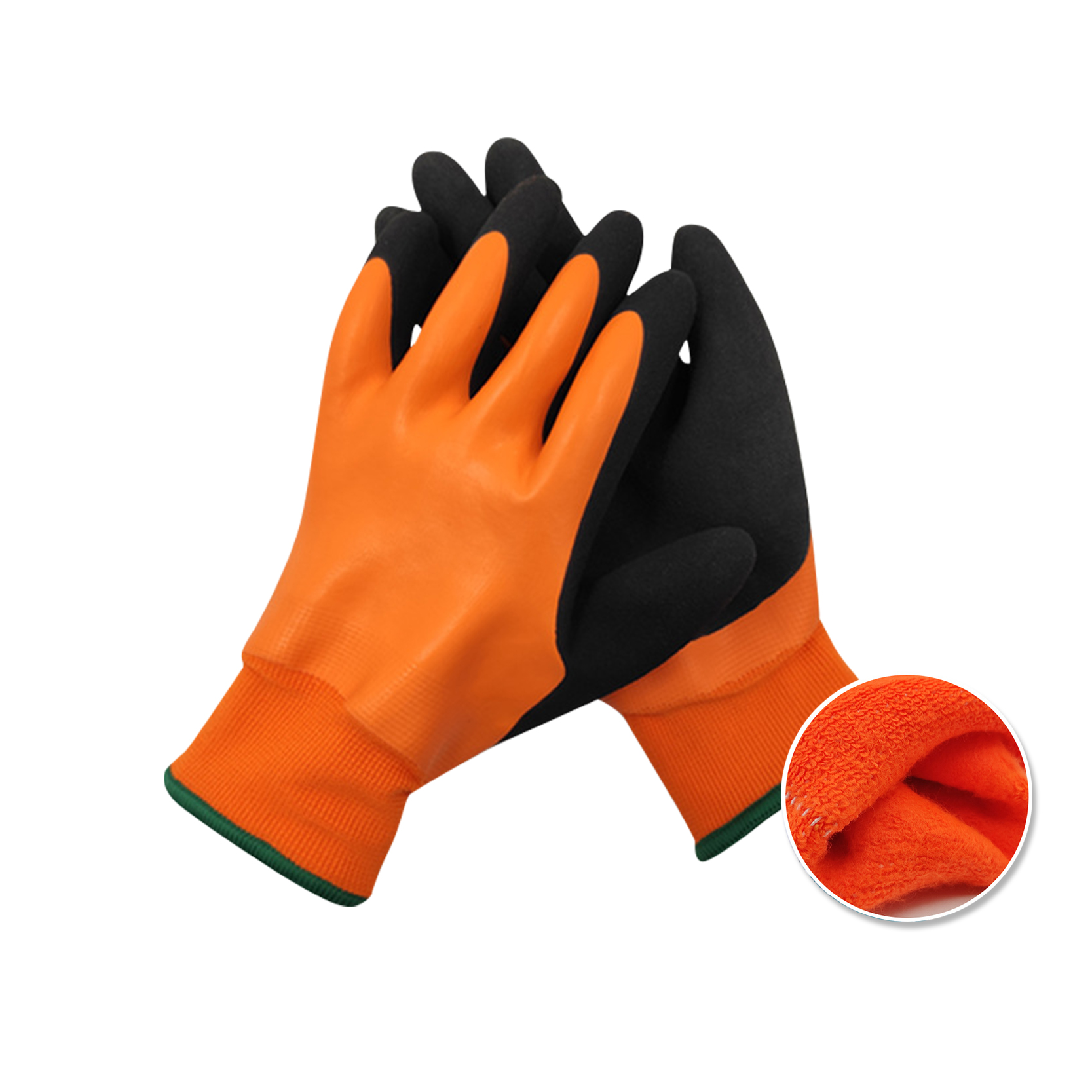 China wholesale Pvc Coated Gloves - Cold Weather Outdoor Work Gloves, Winter Driving Gloves, Micro-Foam Latex Double Coated, heavy Duty – Red Sunshine detail pictures