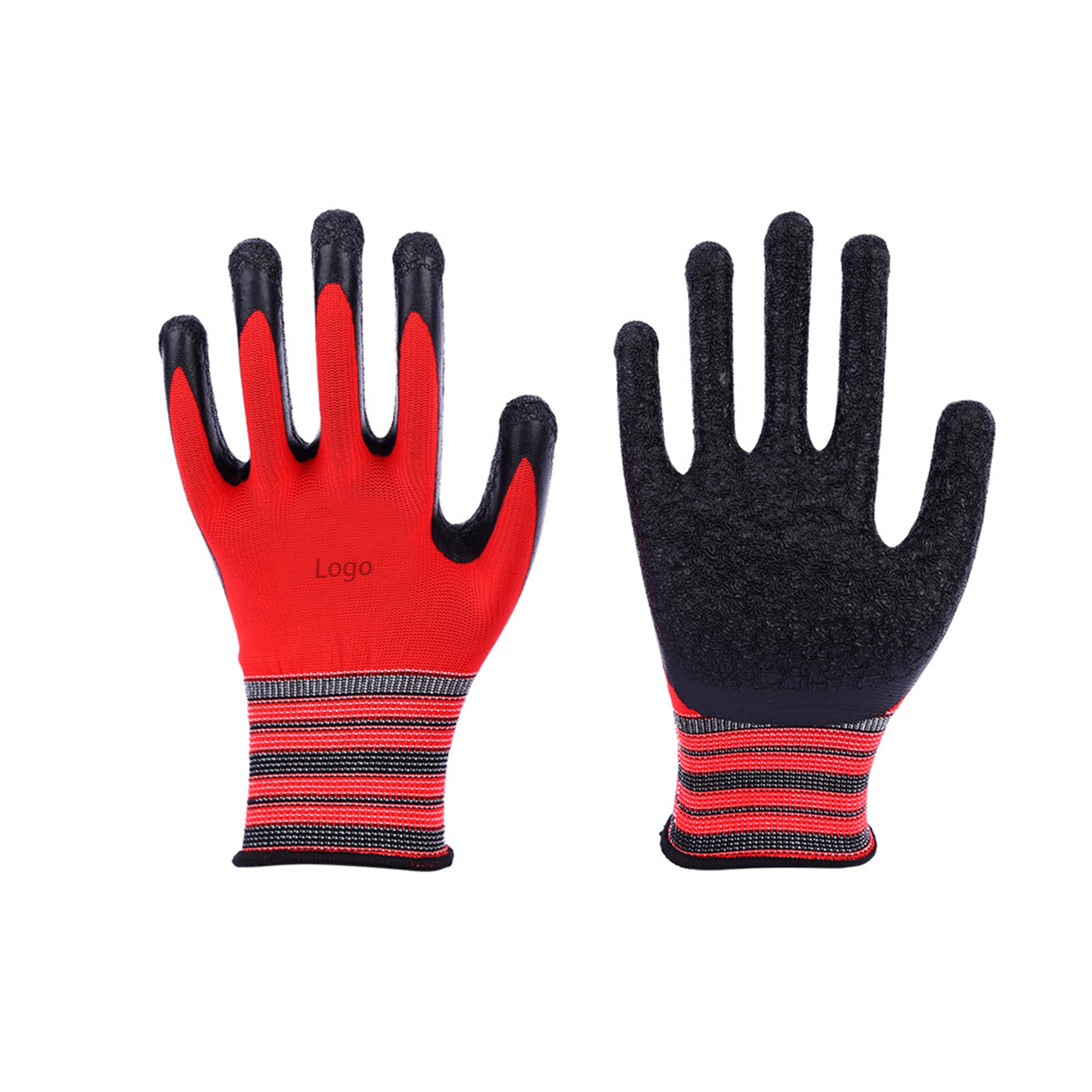 China wholesale Pvc Coated Hand Gloves - Wholesale Cheap Winter Latex Coated Anticut Heat Resistant Chain Saw Protection Hand Gloves – Red Sunshine detail pictures