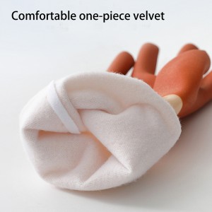 Winter Fleece-Lined Warm Household Cleaning Kitchen Dishes Laundry Gloves Two-Color Long Rubber Waterproof PVC Household Gloves