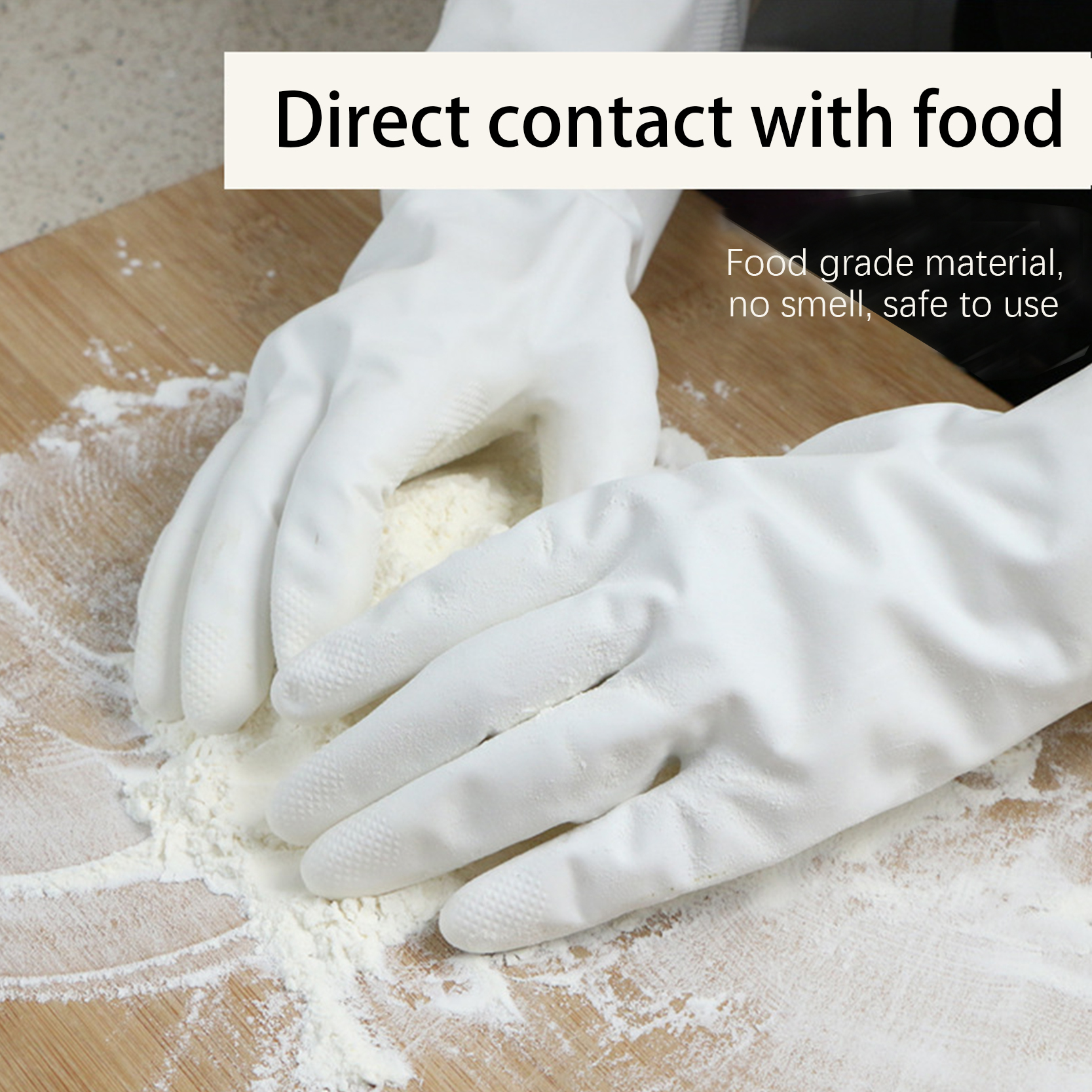 High reputation Industrial Rubber Gloves Manufacturers – Rubber Nitrile Gloves Reusable Household Cleaning for Kitchen Dishwashing Nitrile Flocking Protective Gloves – Red Sunshine detail pictures