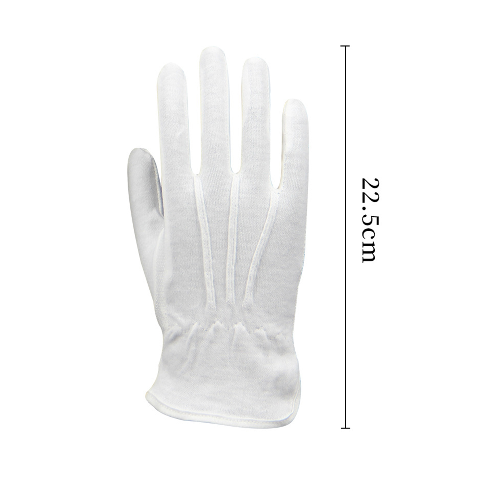 Good quality Gloves Working Cotton - Wholesale White Cotton Elastic Cuff Etiquette Command Gloves Men Lady Jewelry Inspection Gloves – Red Sunshine detail pictures