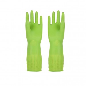 38cm Extended Household Rubber Gloves for Cleaning Non-Slip Kitchen Gloves Laundry Washing Dishes Washing Vegetables Washing Latex Gloves for Women
