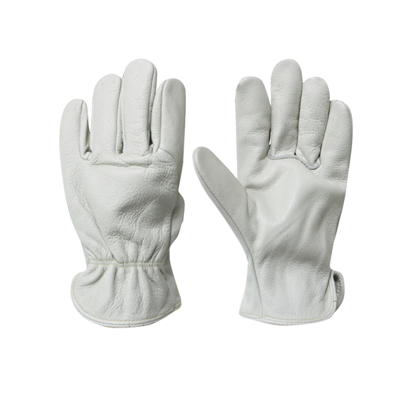 Chinese wholesale Leather Gardening Gloves - Leather Work Gloves with Reinforced Palm For Yardwork Construction – Red Sunshine detail pictures