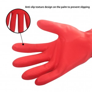 Wholesale Custom Logo Hand Job Home Cleaning Kitchen Latex Rubber Household Protection Gloves