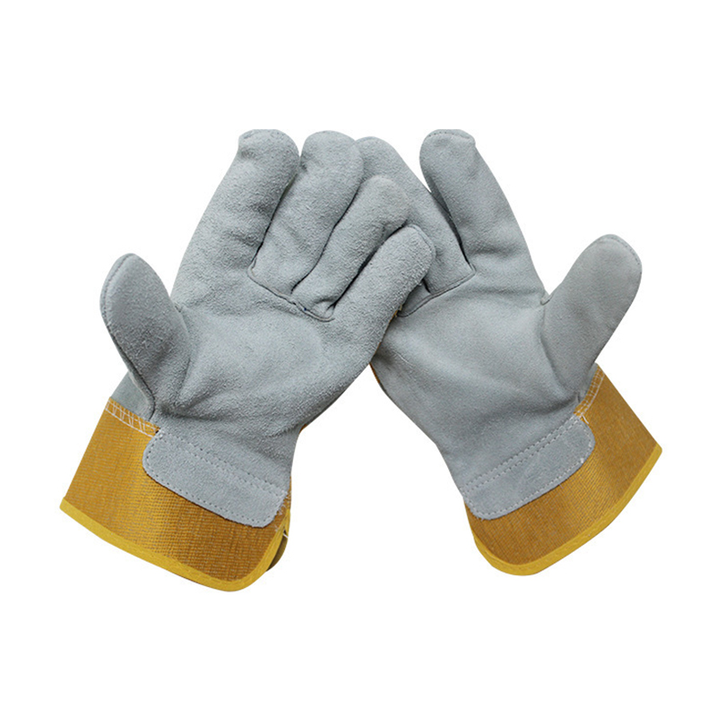 Wholesale Price Black Leather Work Gloves - Cow Split Leather Working Gloves Welding Gloves Safety Gloves Hand Protection Rigger Gloves – Red Sunshine detail pictures