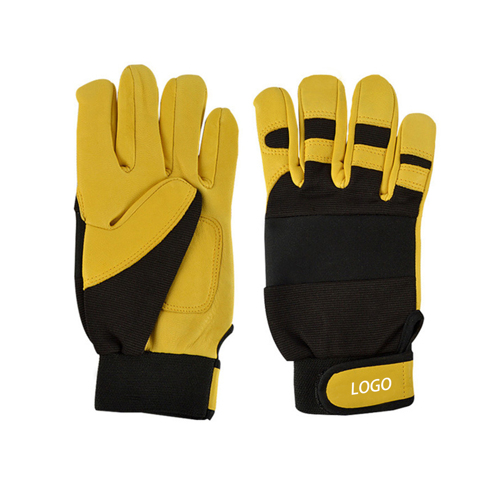 2021 Good Quality Red Leather Gloves - Mechanic Cowhide Leather Safety Working Gloves Mechanics Industrial Farm Garden Ranch Driver Gloves – Red Sunshine detail pictures