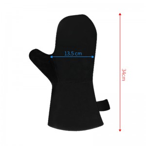 Barbecue Bbq Heat Resistant Fireplace Bbq Grill Kitchen Gloves Microwave Leather Oven Mitts Guantes