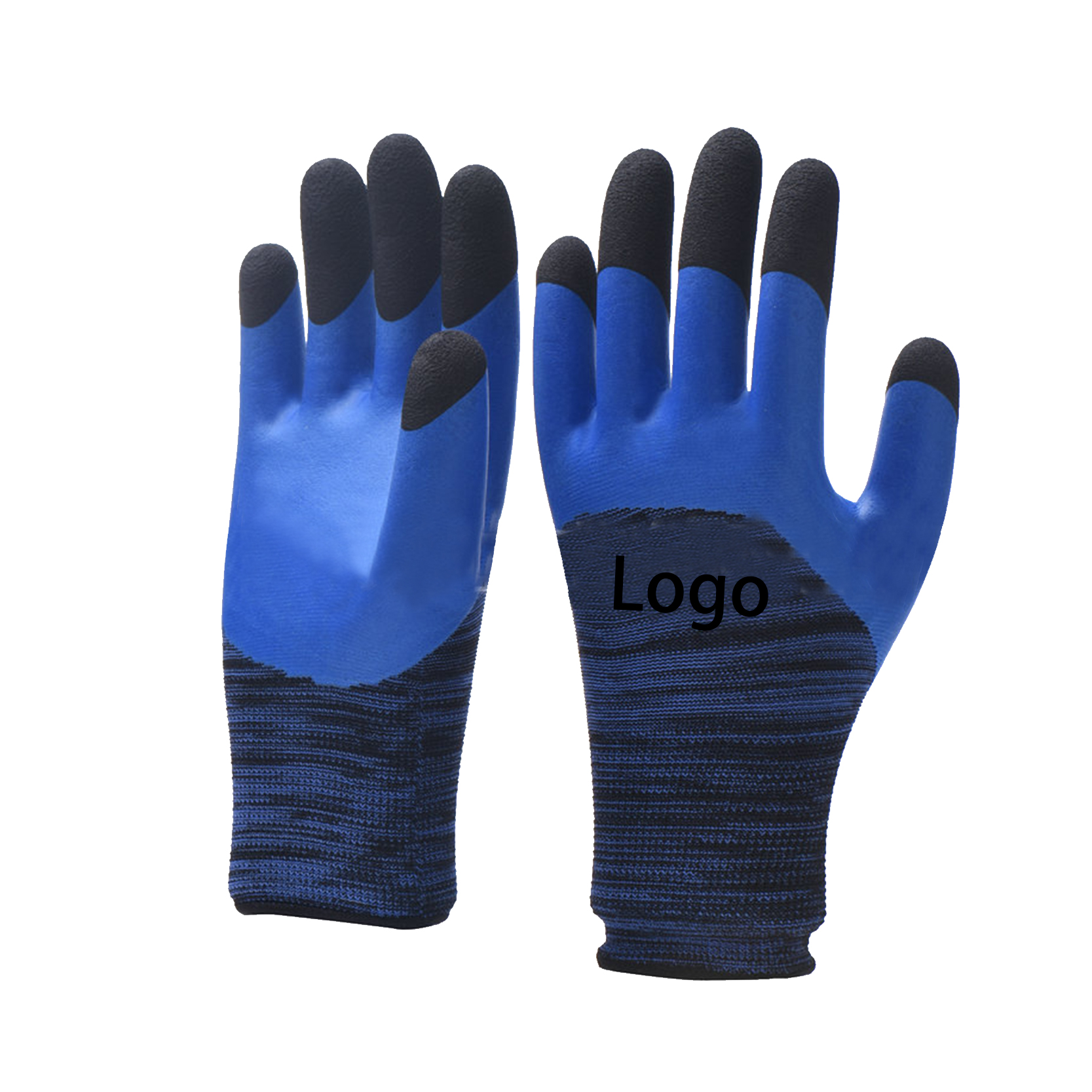 China wholesale Pvc Coated Gloves - Polyester Liner Foam Latex 3/4 Coating Superior Construction Safety Glove – Red Sunshine detail pictures