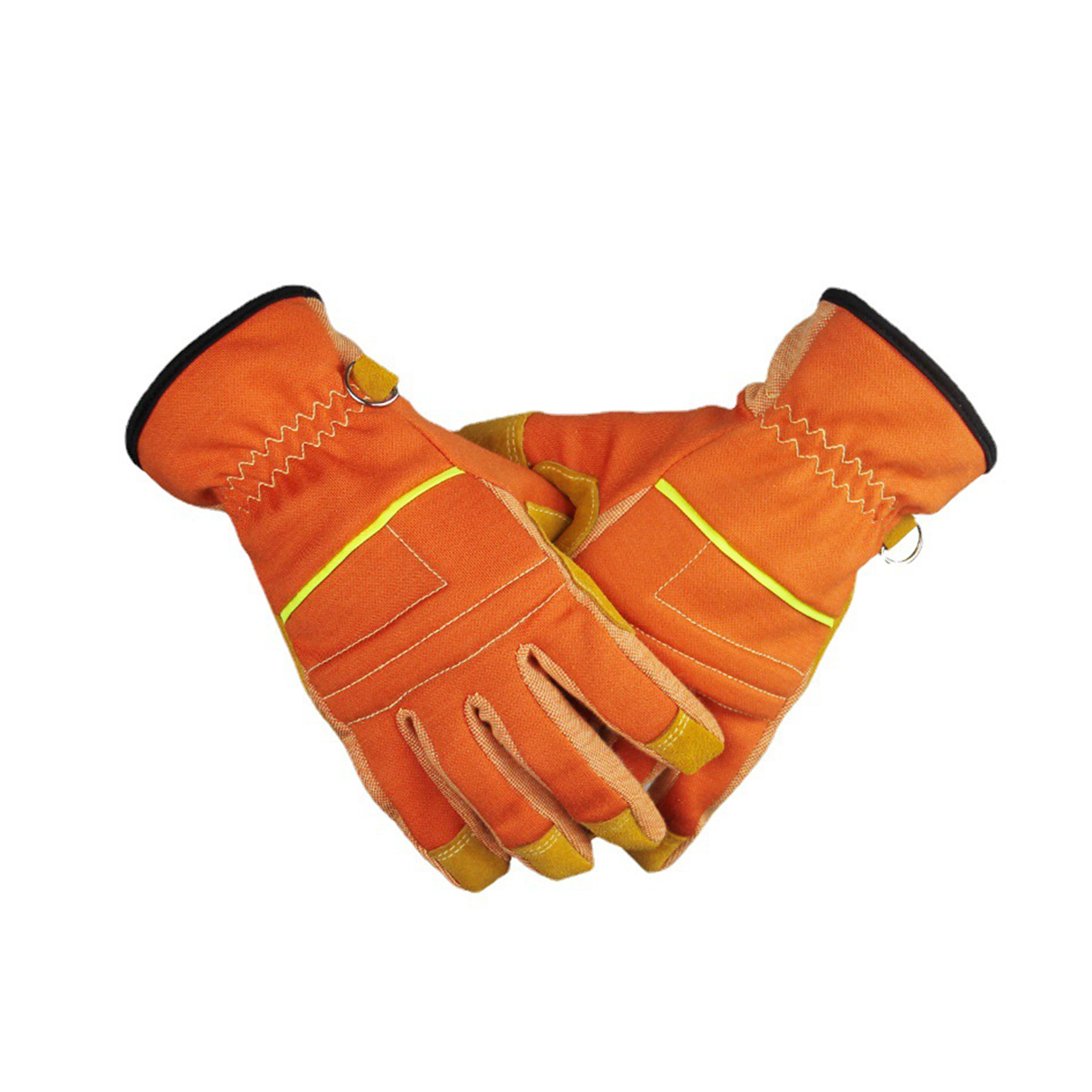 OEM/ODM China Yellow Leather Gloves - General Utility Work Gloves, Men Women Leather Gardening Welding Gloves Thickened Fire Rescue Gloves – Red Sunshine detail pictures