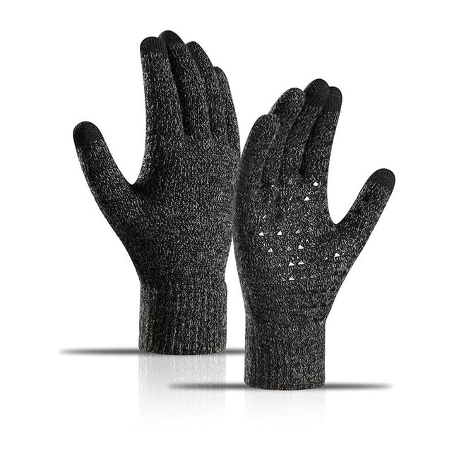 Low price for Cheap Cotton Work Gloves - Windproof Warm Knit Anti Slip Sports Touchscreen Texting Driving Cycling Touch Screen Winter Knitted Gloves – Red Sunshine detail pictures