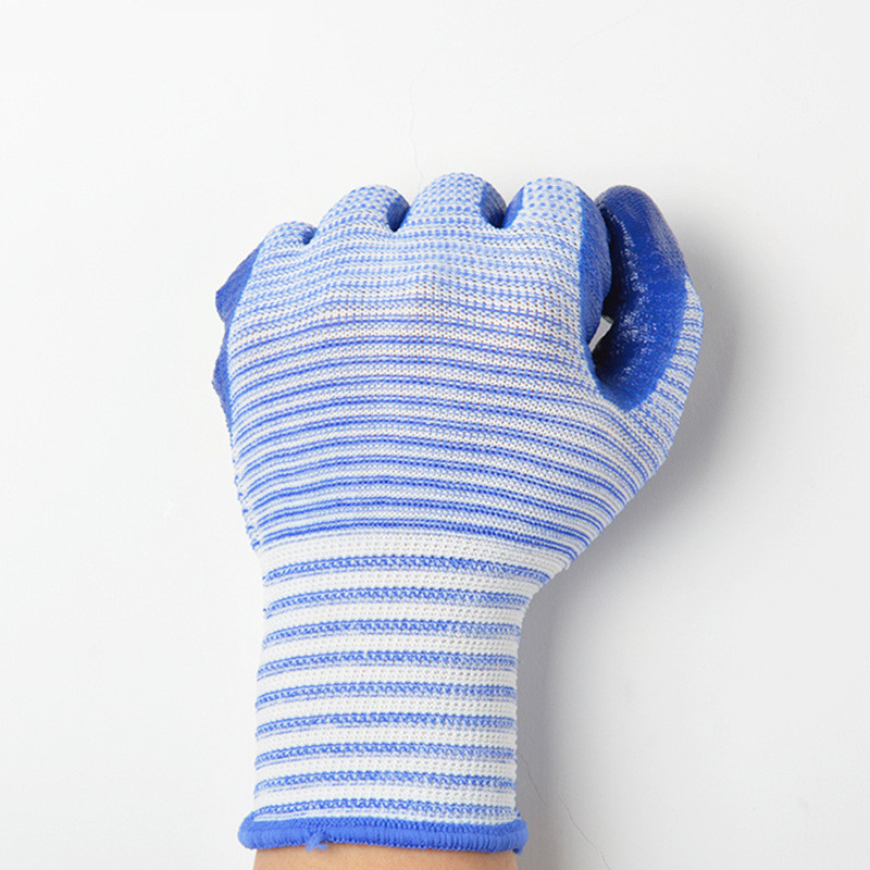 Reasonable price Coated Palm Gloves - Smooth Nitrile Coated White Polyester Abrasion Resistance Gloves For Garden Work – Red Sunshine detail pictures