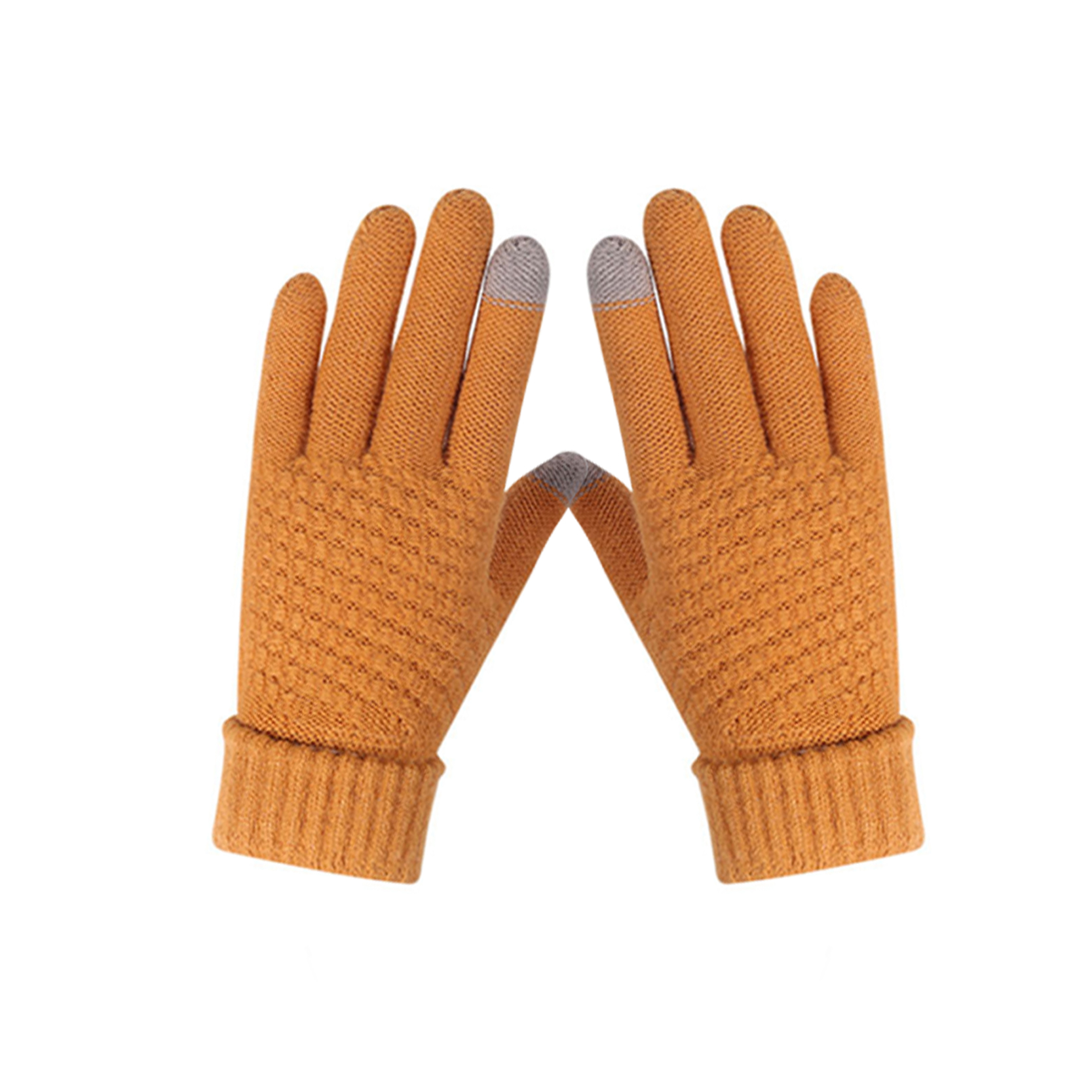 Factory Cheap Hot Cotton Lined Rubber Gloves - Winter Gloves Men Women Unisex Knitted Touch Screen Gloves – Non-slip Grip – Elastic Cuff – Red Sunshine detail pictures