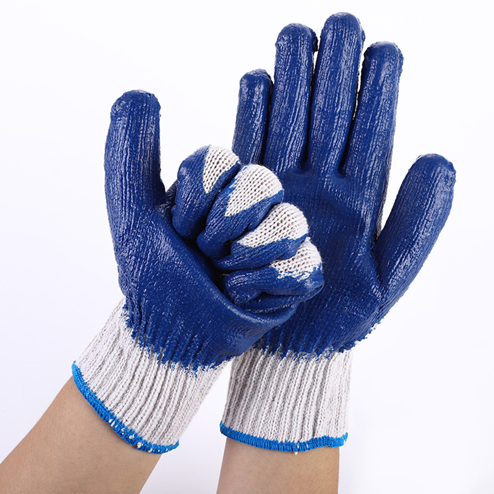Reasonable price Coated Palm Gloves - Latex Rubber Palm Coated Work Safety Gloves Gardening Gloves Dipped Rubber Handling Gloves Construction Site Work Gloves – Red Sunshine detail pictures