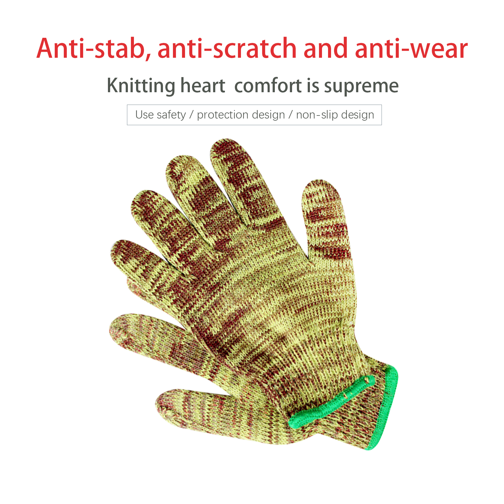 Excellent quality Cotton Women\\\\\\\\\\\\\\\’s Gloves - Factory Directly Provide Two Color Mixed Working Cotton Knitted Labor Protection Safety Work Gloves for Construction – Red Sunshine detail pictures