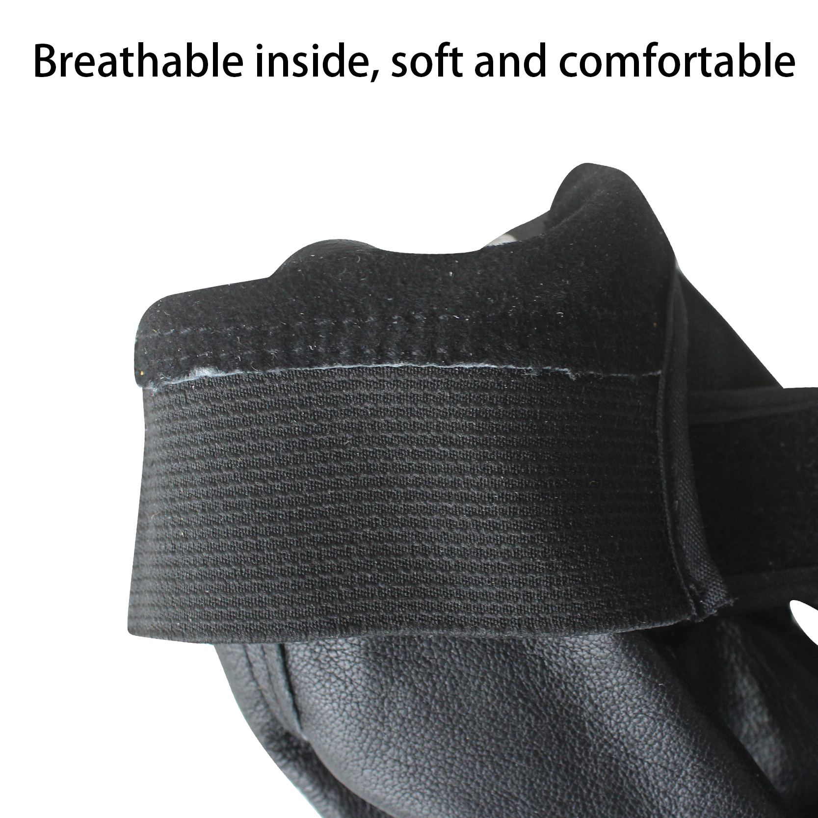 Chinese Professional Leather Welding Gloves - Soft Leather Welding Anti Wear Heat Safety sheepskin black gloves for gardening – Red Sunshine detail pictures