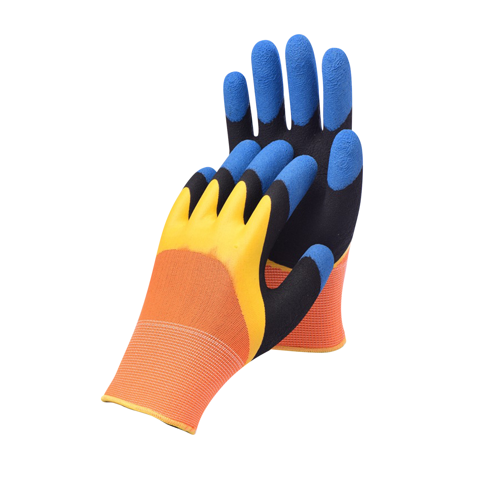 2021 China New Design Nitrile Or Pu Coated Gloves - High Quality Two-color Construction Site Wear-resistant Non-slip Dipped Safety Work Glove – Red Sunshine detail pictures