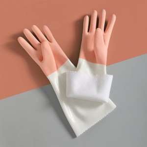 PVC Latex Rubber Gloves Kitchen Dishwashing Household Latex Rubber Gloves
