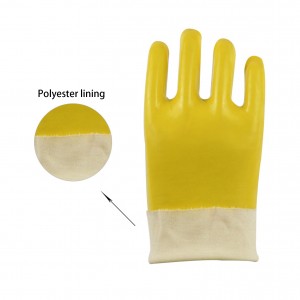 Long Gauntlet Oil Chemical Resistant Waterproof Coated Working Pvc Industrial Gloves