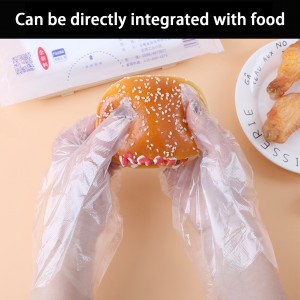 Disposable Plastic Gloves, Free Clear Polyethylene Hand Gloves Non-Sterile for Cleaning Cooking, Hair Coloring, Dishwashing, Food Handling