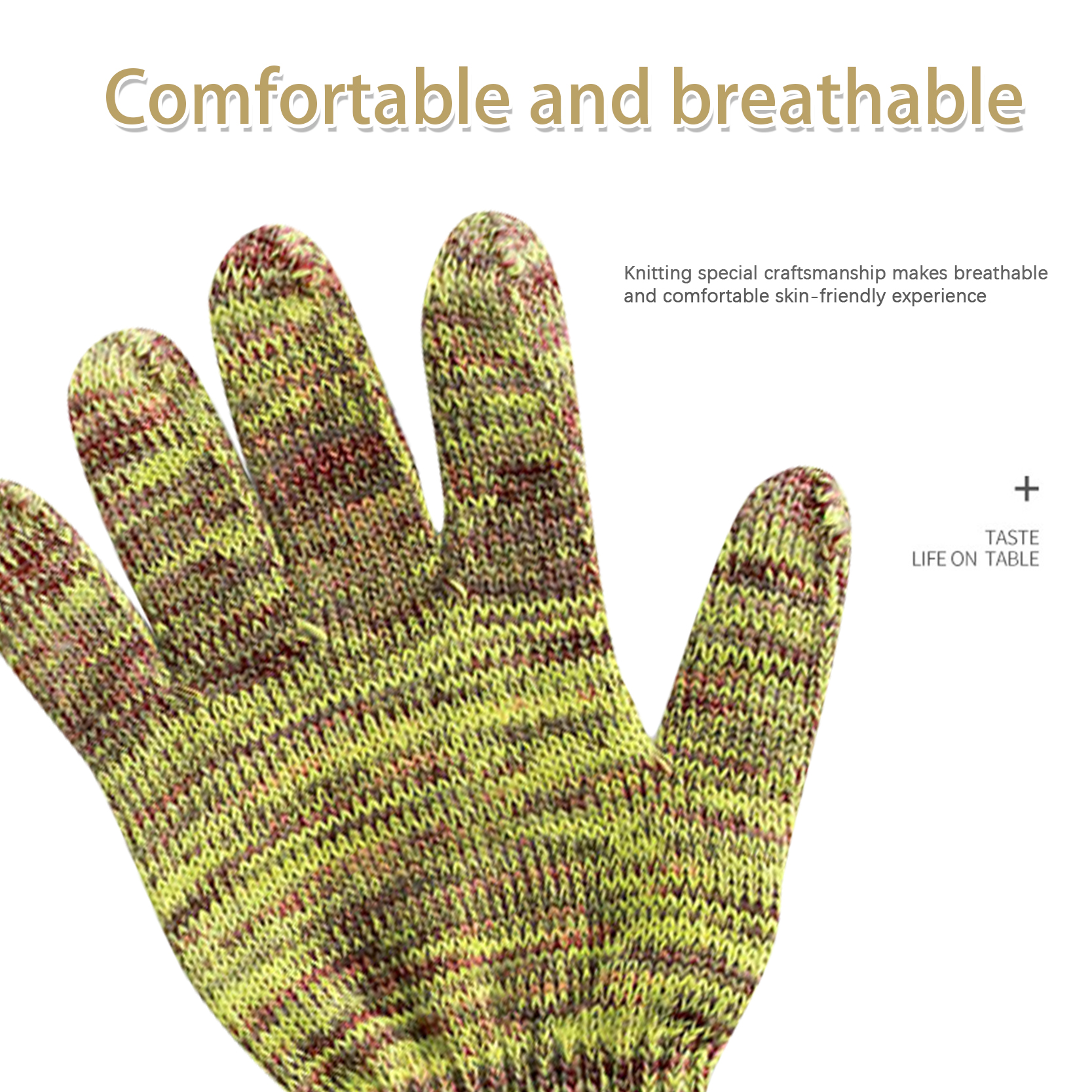 Excellent quality Cotton Women\\\\\\\\\\\\\\\’s Gloves - Factory Directly Provide Two Color Mixed Working Cotton Knitted Labor Protection Safety Work Gloves for Construction – Red Sunshine detail pictures